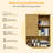 Donnell 23.6'' W X 67'' H X 9.1''D Bamboo Over The Toilet Shelf with Fluted Sliding Door