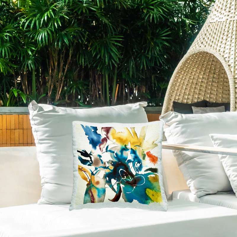 Abstract Outdoor Throw Pillow