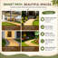 Allée de jardin en bois pour l'extérieur