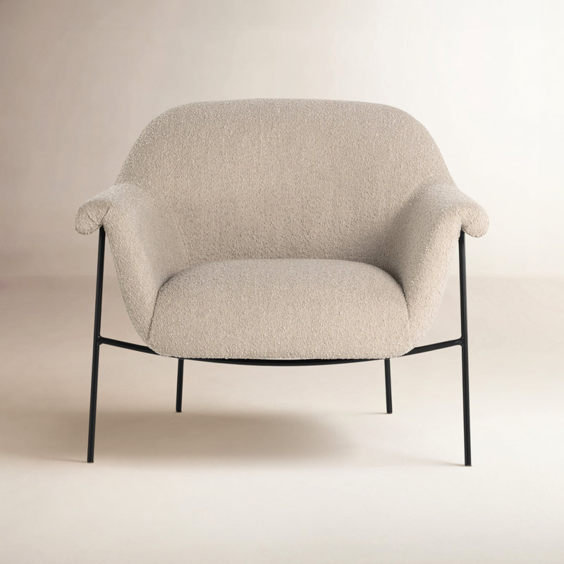 Suerte Boucle Armchair, Knoll Sand