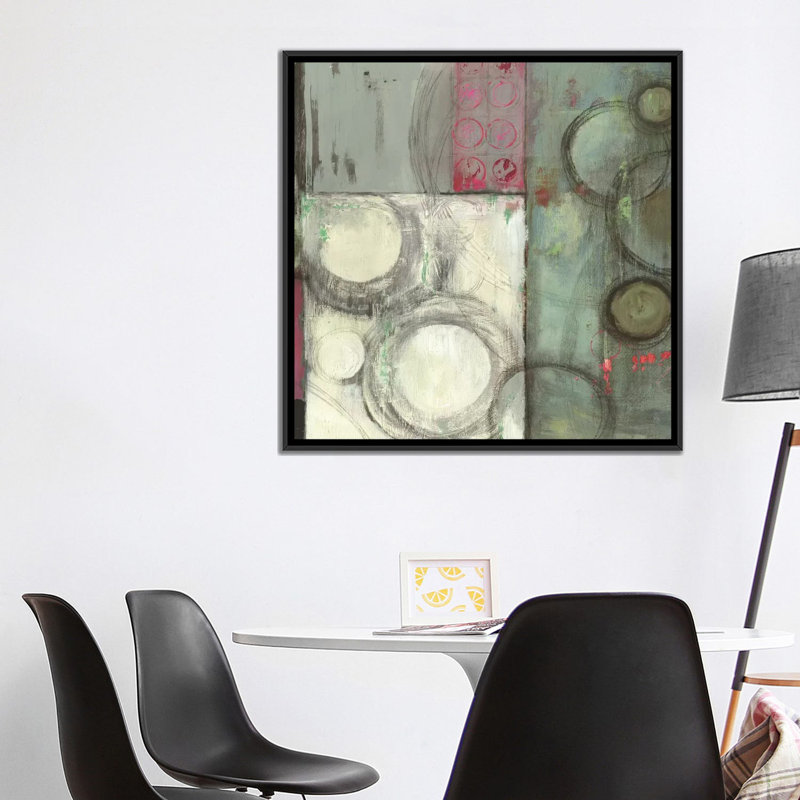 «Gray in Motion», reproduction sur toile, H 18 po x l 18 po x P 1,5 po, Toile avec cadre noir, Pas de tapis