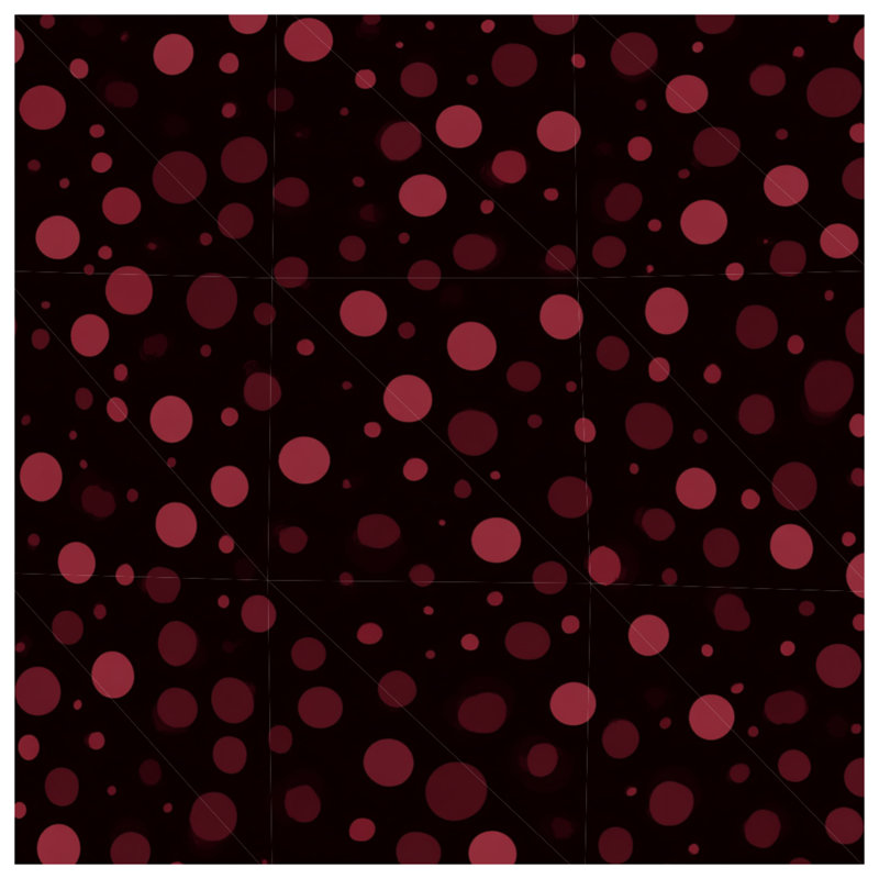 Jeté en molleton Polka - Jeté à motif pour canapés ou lits, 80" L x 68" W, Motif à pois noirs