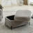 40.53" W Upholstered Swivel Accent Armchair With Storage Ottoman-1273870098