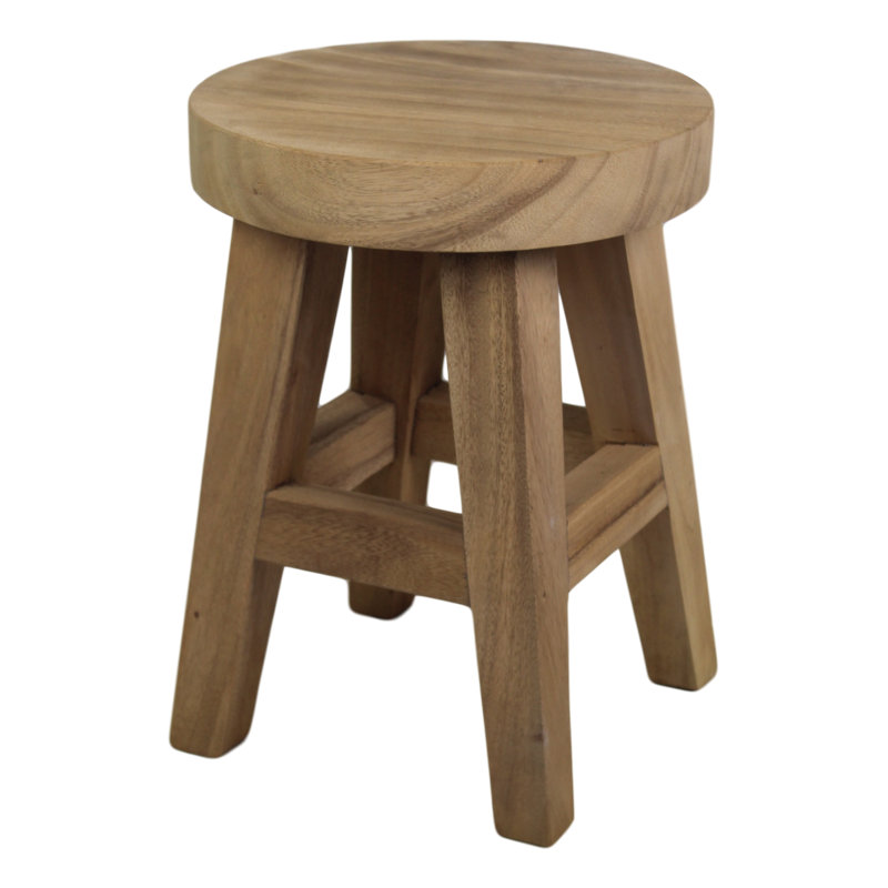 Hayfork Bally Solid Wood Accent Stool