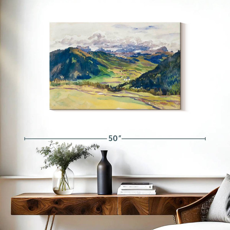 Dolomites d'Alvord Open Valley 1913-1914, H 24 po x l 36 po