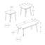 Ensemble de table, ensemble de 3 pièces, café, bout, côté, décor, salon, Mid-Century, moderne-911929479