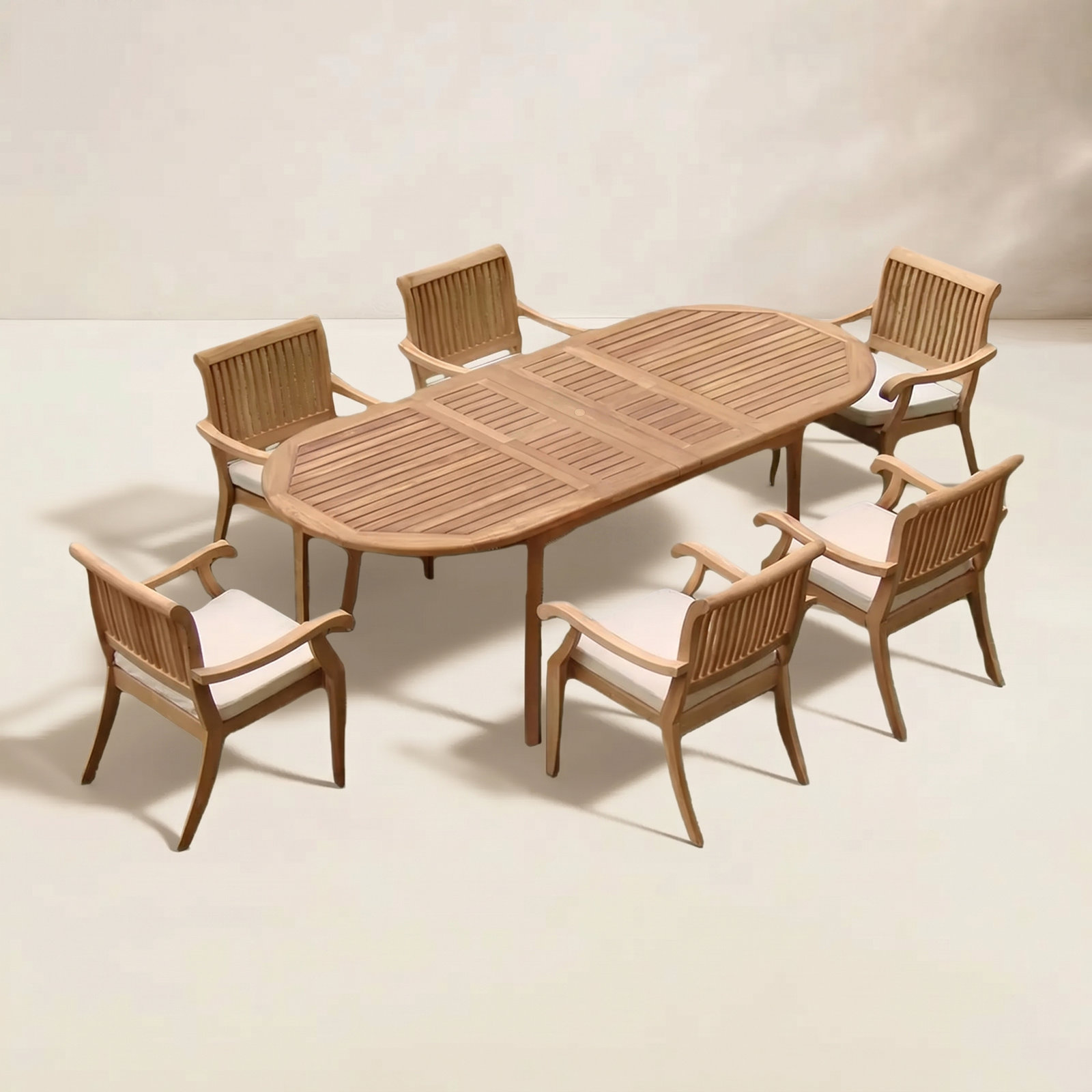 Masten 94" Teak Patio Dining Set