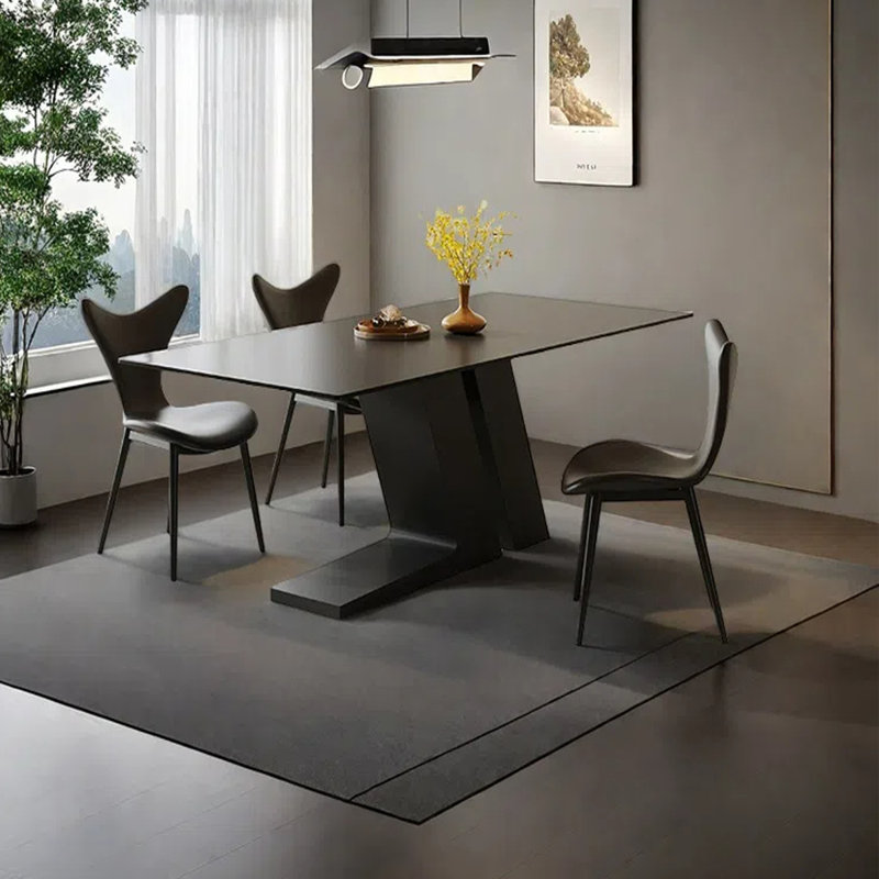 Simple and modern creative dining table, 29.53"H x 55.12"L x 31.5"W
