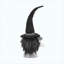 Ensemble de 2 décorations de lutins noirs pour l'Halloween avec bannière « Boo », figurines de gnomes en tissu pour foyer et entrée