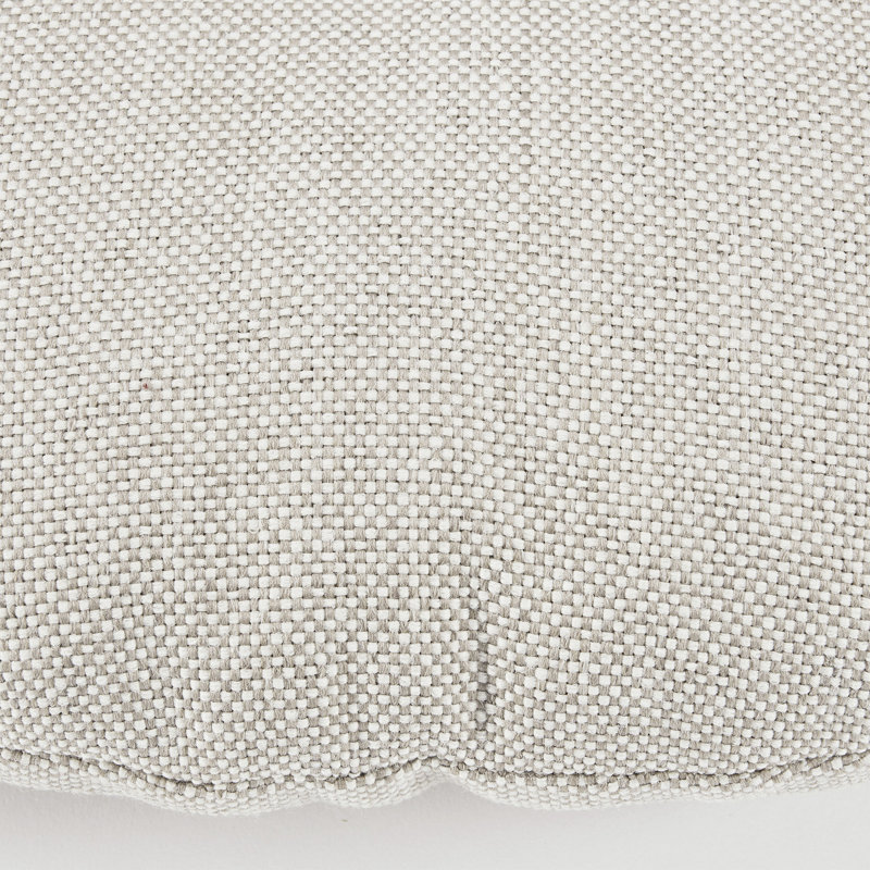 Coussin de siège rond Bistro, tissu performance, ensemble de 2, Naturel