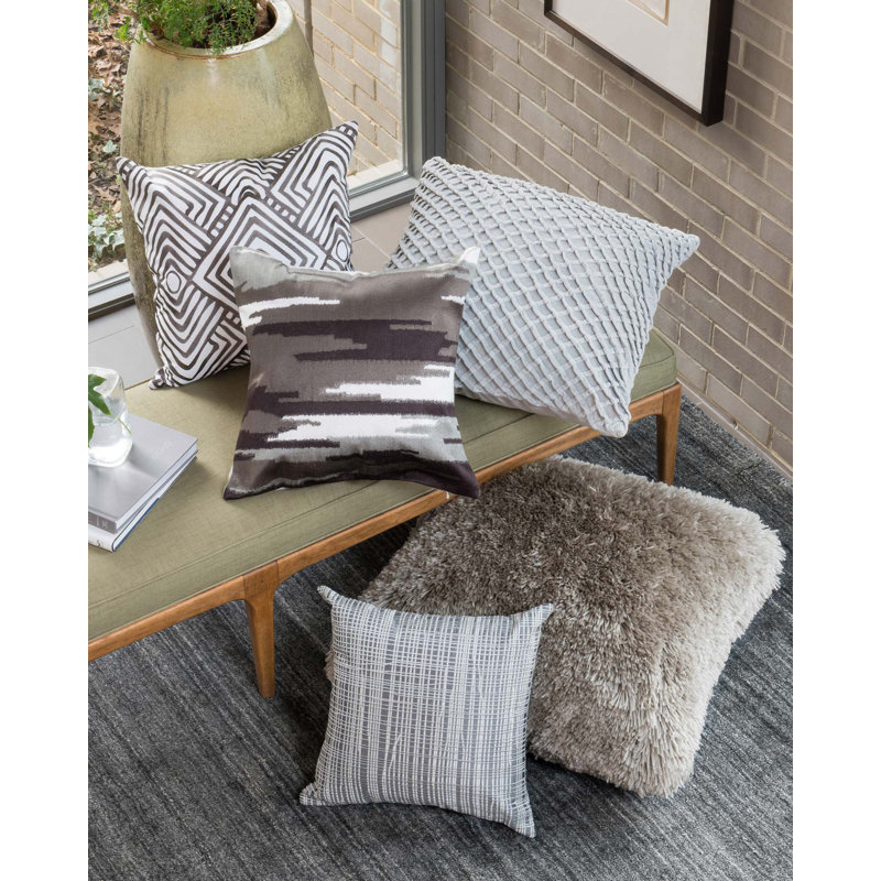 Down Reversible Throw Pillow, Navy, Down