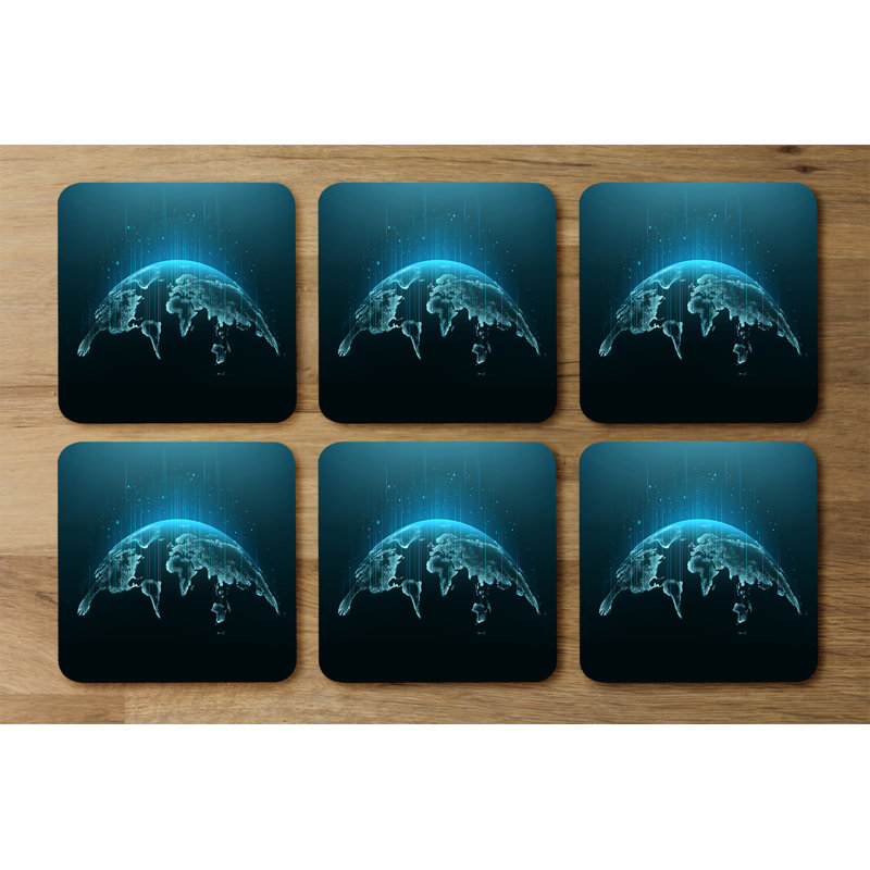 Square 6 Piece Coaster Set
