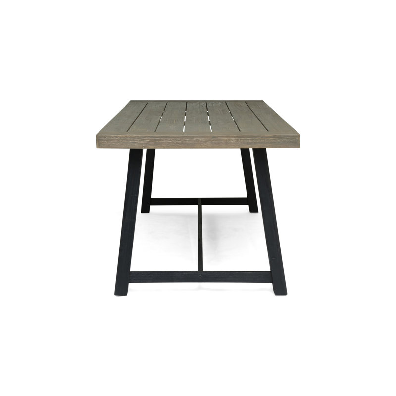 Table de salle à manger d'extérieur en bois d'acacia