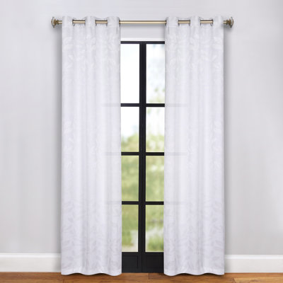 Finklea 100% Polyester Floral Room Darkening Grommet Curtain Panels