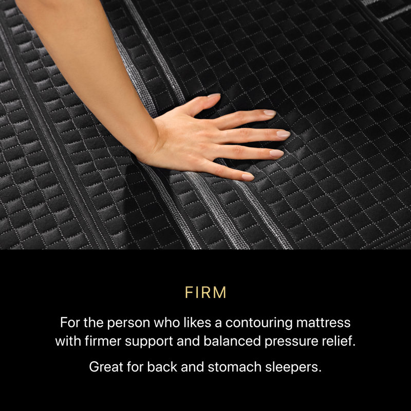 Black Series One Firm 12.5" Hybrid Mattress, Full / Double