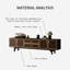 Meuble télé rétro en bois manufacturé noir