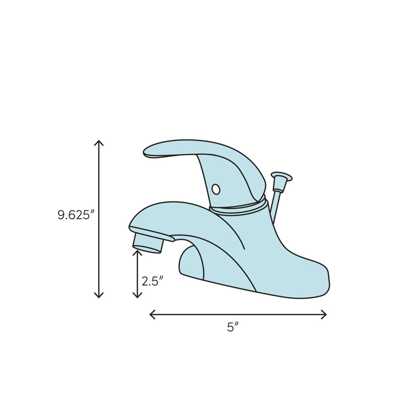 Robinet de salle de bain central M-Dura