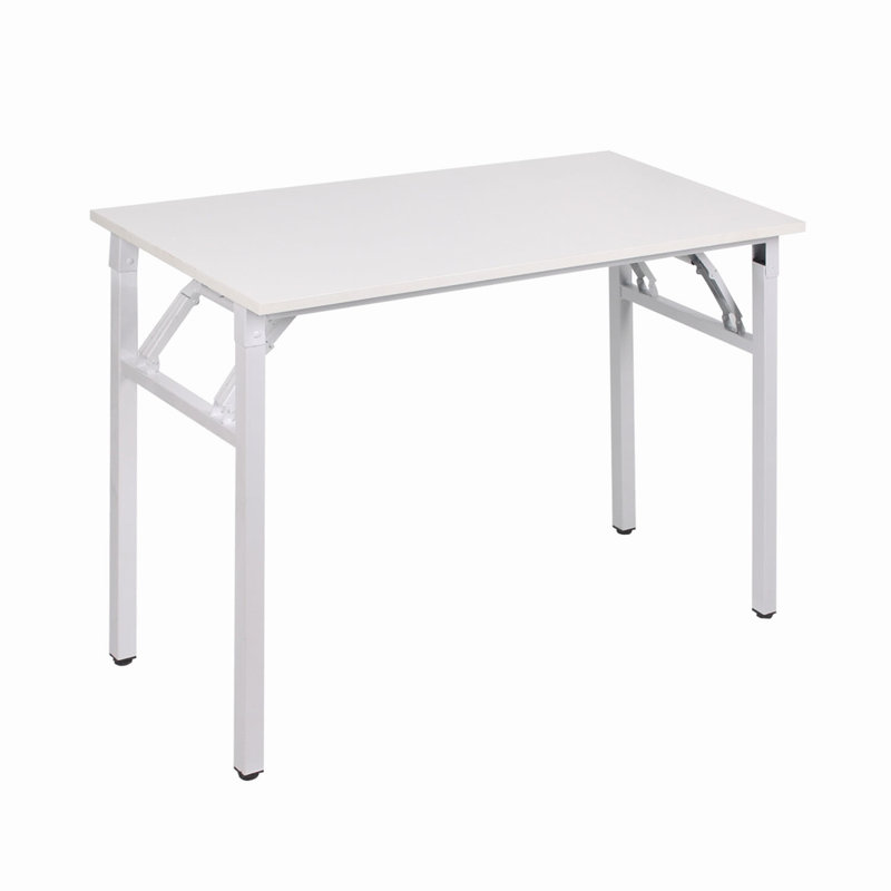 Portable Folding Desk, White, 75cm H x 100cm W x 50cm D, White