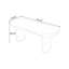 Bureau rectangulaire moderne et simple blanc-1659834824