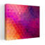 Vibrant Geometric Mosaic Abstract Colorful Geometric Lilac Violet Wall Art Print 1 Piece Wrapped Canvas Wall Art-498969023