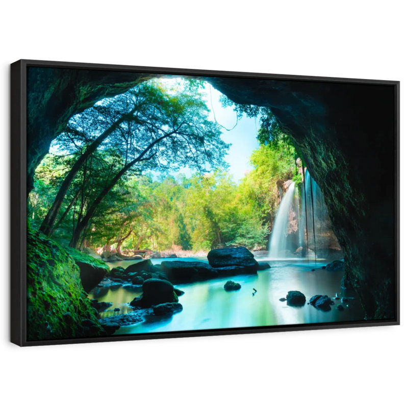 Nature «cascade de la grotte thaïlandaise», H 40 po x l 27 po