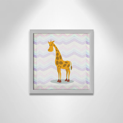 Pink Giraffe Time' Wall Decal