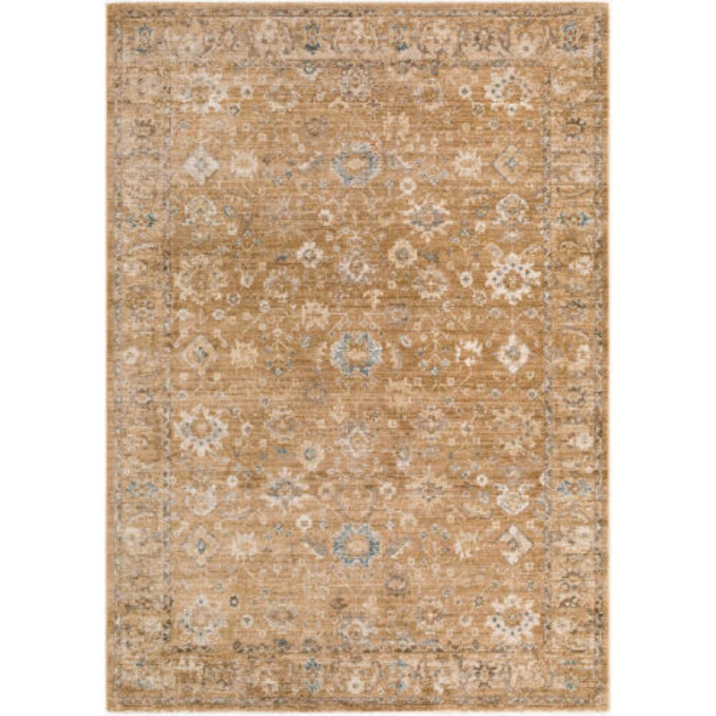 Fifth Avenue Area Rug, Tan/Brown/Ivory/Green, Rectangle 7'10" x 10'2"