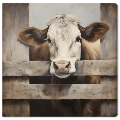 Reproduction d'art sur toile animaux, petits veaux