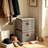 2 PCS Storage Bins with Lids, Collapsible Closet Organizer Container, Fabric Organizer Box with Handles, Decorative Storage Boxes with Lids for Organizing Clothes, Books, Light Grey-412948025