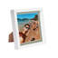 Nicola Spring - 8" x 8" White 3D Box Photo Frame - 6" x 6" Mount - Grey