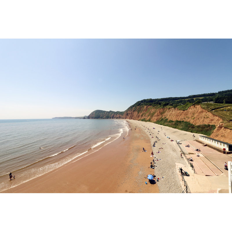 Sidmouth Beach - Wrapped Canvas Print, 30cm H x 46cm W x 3.8cm D