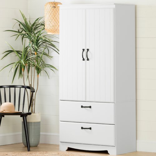 South Shore Farnel Manufactured Wood Armoire & Reviews | Wayfair