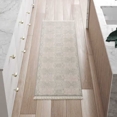 Tapis ivoire / bleu clair Hillyer 805