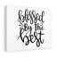 Blessed by the Best 1 Piece Wrapped Canvas Wall Art-800554856
