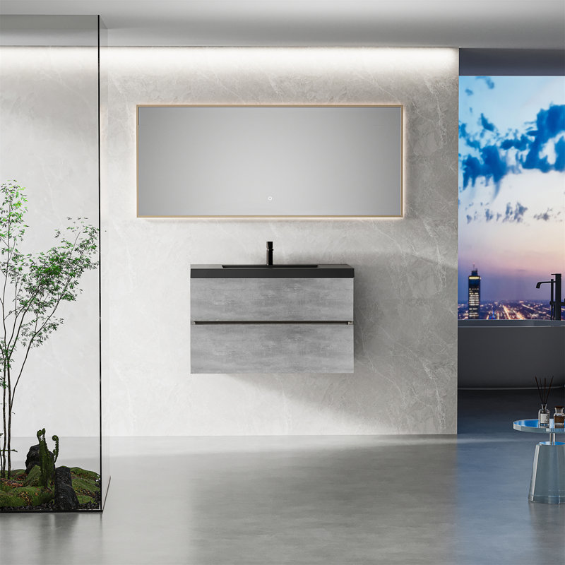 Meuble-lavabo flottant 36 po avec lavabo 36 po, 36"
