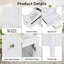 Meuble-lavabo blanc 24 po avec tiroirs, rangement et tablette réglable-1069336097
