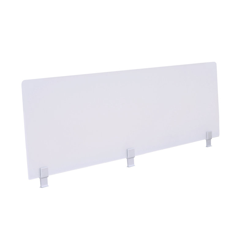 Cloison de bureau en plastique / acrylique, H 1,5 po x l 59 po x P 16 po