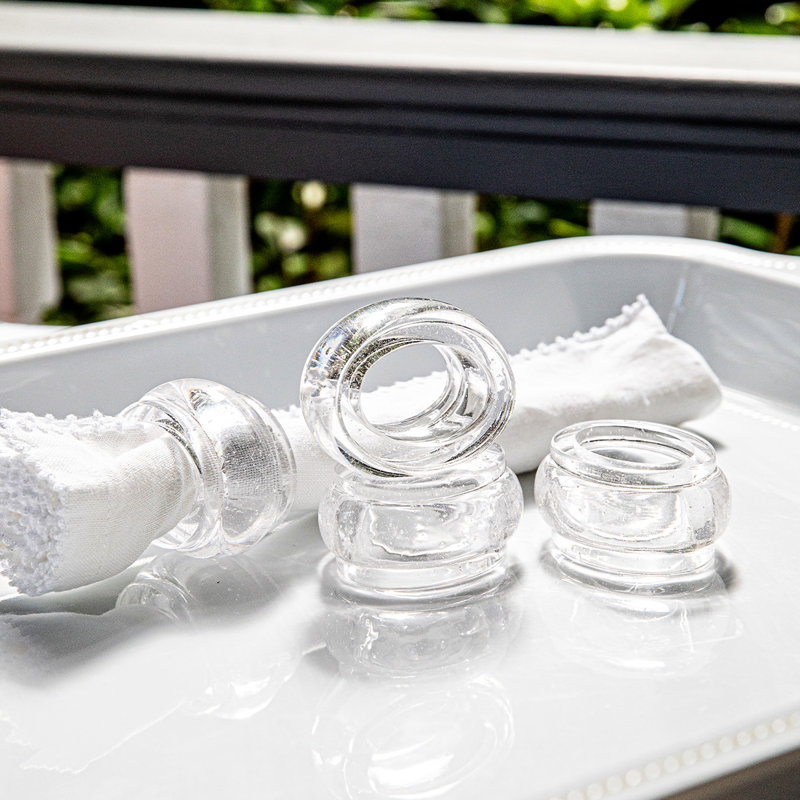 Provence Napkin Ring, Clear