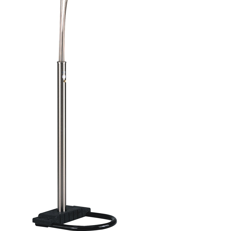 Lampe sur pied à cinq têtes de 84 pouces de hauteur argentée (1pc / carton) (2,24 / 33,97)