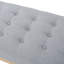 Contemporain en gris avec pieds en bouleau massif - détail et pieds pour le décor de la chambre à coucher