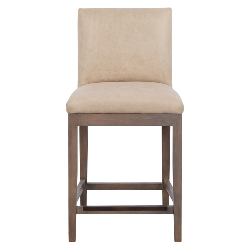 Nova Leather Bar Stool, 29.75" Bar Height, 1130 Pottery, Mica