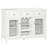 Modern Kitchen Sideboard, Buffet Cabinet with Wine Storage and Glass Doors