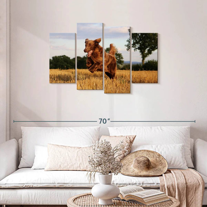Brampt Happy Brown Retriever, 27"H x 43"W