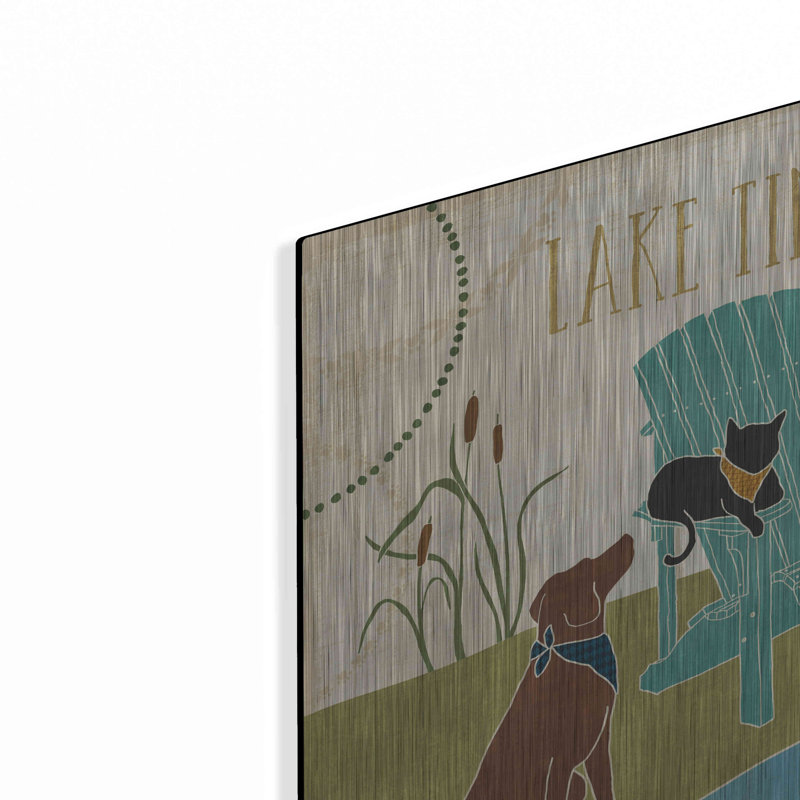 Dovecove «Lake Pals IV» par Véronique Charron, art mural en métal, H 12 po x l 12 po x P 0,13 po