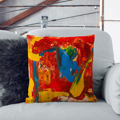 Abstract Square Throw Cushion