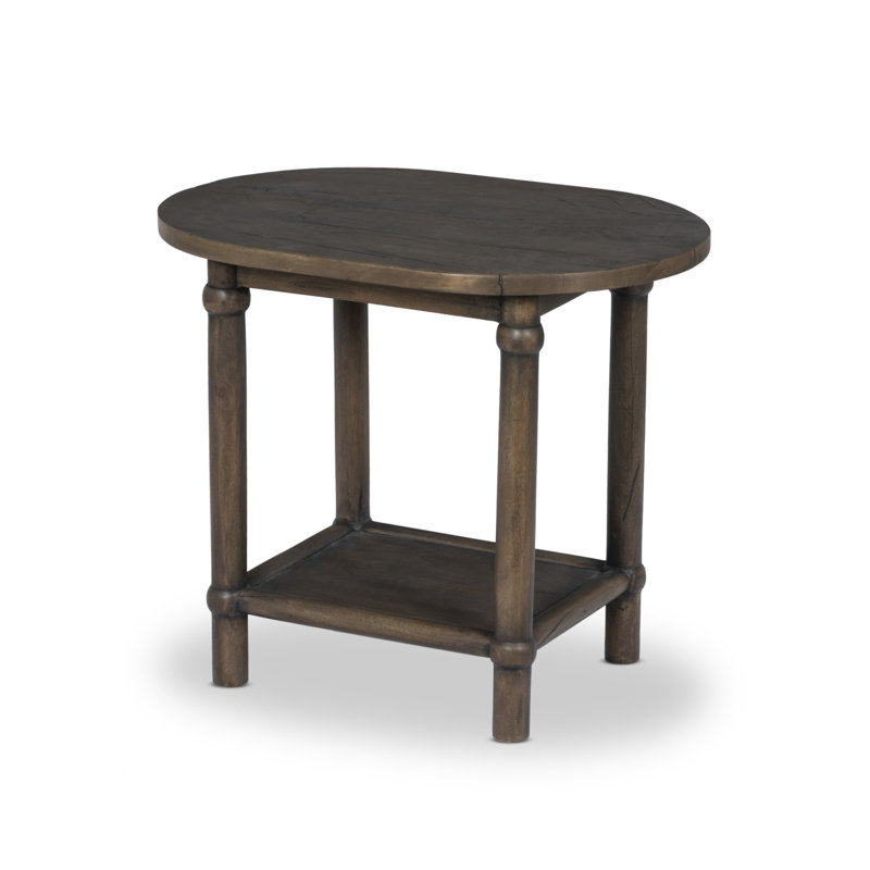 Charnes End Table, Antique Belgium Bleach