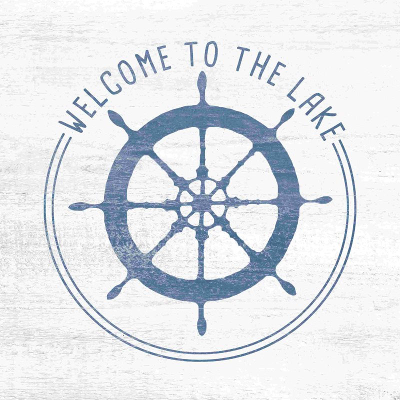 Bienvenue sur notre lac, L 12 po x H 12 po