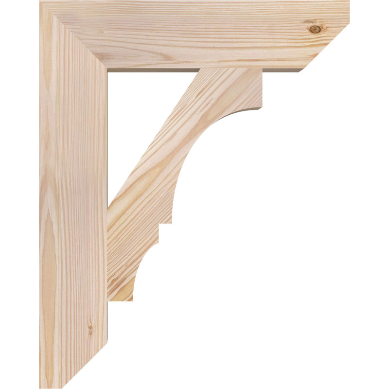 Support lisse à lattes Balboa l 3 3 po x P 16 po x H 20 po, 20" H x 3.5" W x 16" D, Sapin de Douglas, Lisse