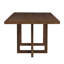 Ensemble de table de salle à manger 6 personnes avec chaises rembourrées et structure en bois d'hévéa Drake-130671035-130671036