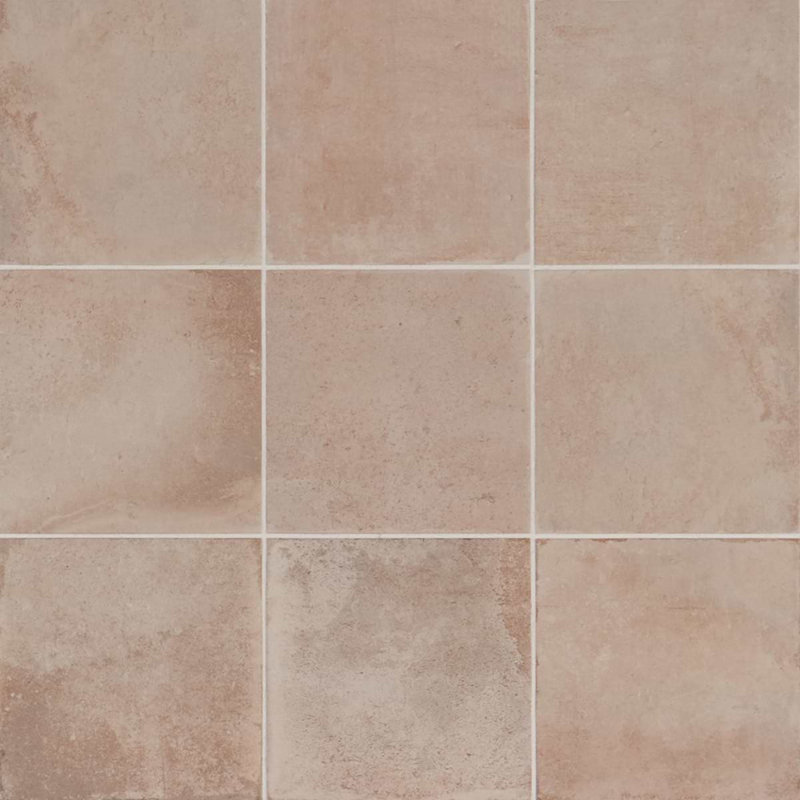 Angela Harris Mediterra 8X8 Matte Porcelain Tile, Terra Cream